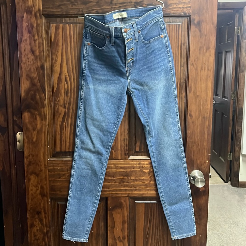 Madewell 10” high rise skinny jeans